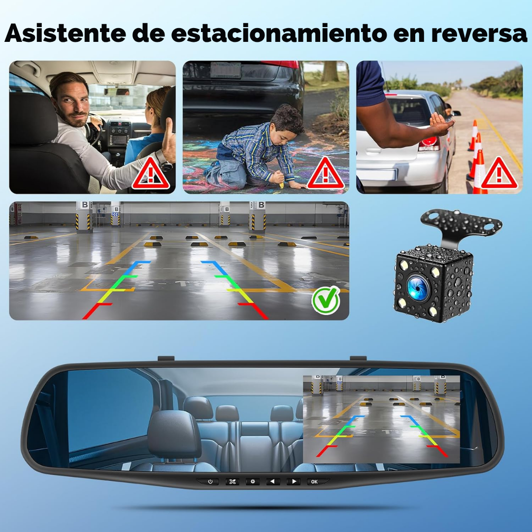 Camara Retrovisor con Trasera y Delantera.