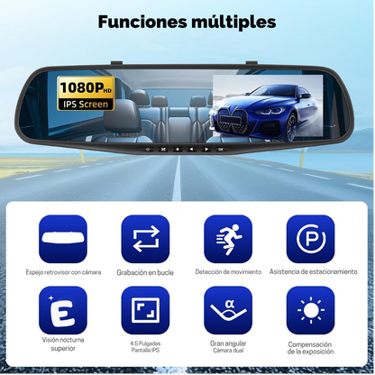 Camara Retrovisor con Trasera y Delantera.